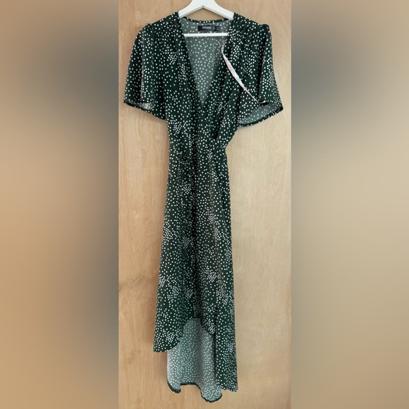 Missguided Green High Low Dress - Picture 6 of 15